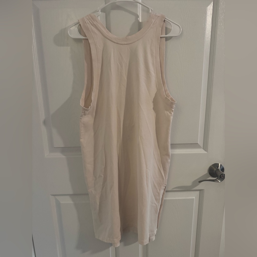 FREE PEOPLE Hot Shot Tunic Tank - Bleached Clay Retail $40 NWOT - Picture 5 of 8